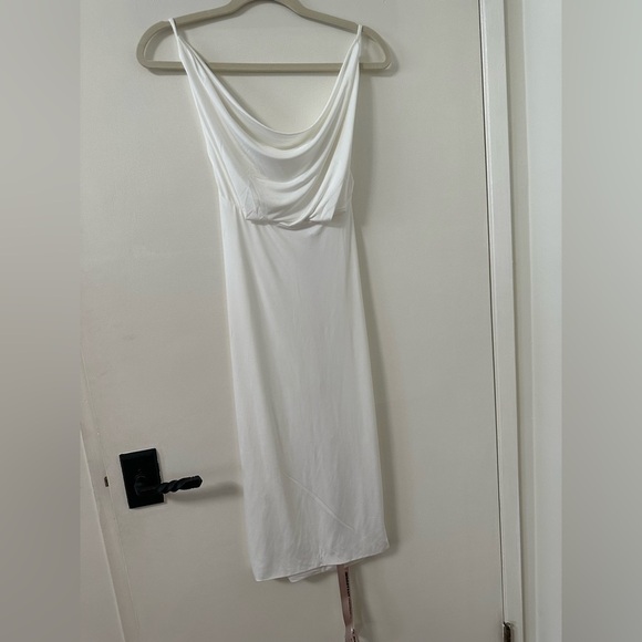 36 House of CB Samara White Midi Dress Size small - Picture 10 of 10
